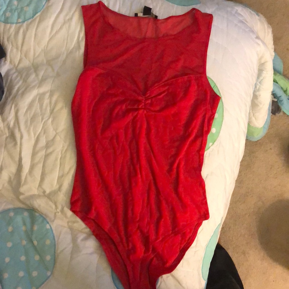 NWT Red body suit